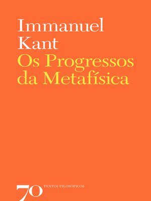 cover image of Os Progressos da Metafísica